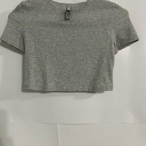 Brand New Never Worn SKIMS Heather Gray Crop Top